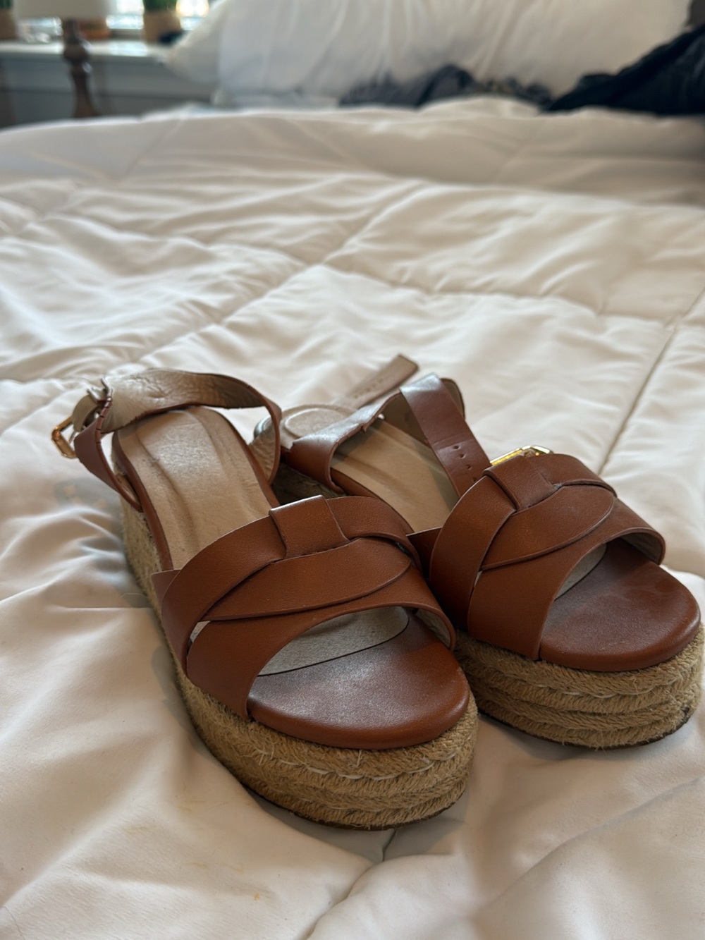 Women’s Tan Platform Espadrille Sandals